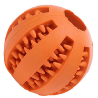 Lopta na pamlsky 7 cm oranžová